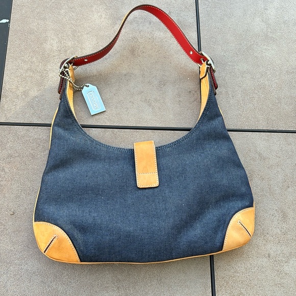 COACH LADIES BLUE DENIM BAG-K2K-8932 - Picture 4 of 13